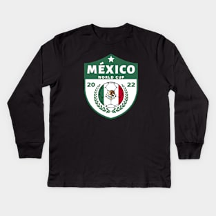 Mexico Futbol Kids Long Sleeve T-Shirt